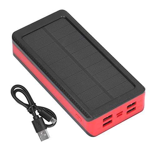 Power Bank Solar 30000mAh, Cargador Portátil con 4 Puertos USB y 3 Modos de Luz LED, Carga Rápida para Excursiones y Camping - Gran Capacidad, Carga Dual, Uso al Aire Libre