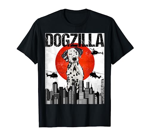 Chienzilla Dogzilla Japonais Dalmatien T-Shirt