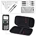 Lebakort Hard Case Compatible with Texas Instruments TI-84 Plus CE/TI-84 Plus/TI-Nspire CX II CAS/TI-Nspire CX II/TI-83 Plus/TI-89 Titanium/TI-85 / TI-86 Color Graphing Calculator (Black)