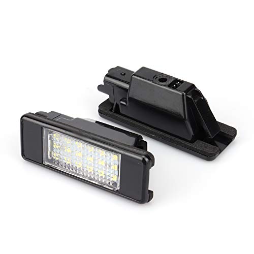 KUNFINE LED Lampe de Plaque d'immatriculationRemplacement pour 6340 F0, 6340 A5, 9682403680 Citroen C2 C3 C4 C5 C8 Cover