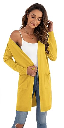 Image of VIISHOW Women's Classic Cardigans Long Sleeve Open Front Casual Knit Cardigan Sweaters Coat Soft Outwear