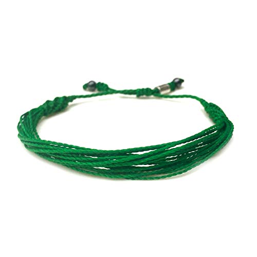 Green Awareness Bracelet for Depression Mental Health Awareness Liver Gallbladder Bile Duct Cancer Cerebral Palsy - Handmade Aware Jewelry by Rumi Sumaq