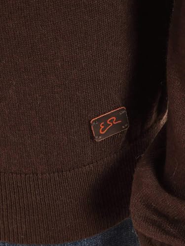 Pull marron homme Yes-zee M815 pour vos sorties décontractées