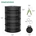 MARS HYDRO Herb Drying Rack, 2 ft 4 Layers Hanging Mesh Plant Racks with Zipper, Grow Tent Drying Rack for Herbs, Flowers, Seeds