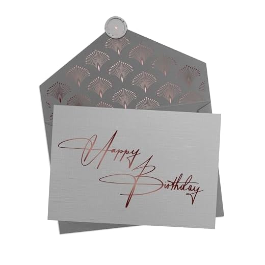 Joli Coon Tarjeta cumpleaños - Happy Birthday to you - Tarjeta felicitacion cumpleaños con sobre y un sello de cera