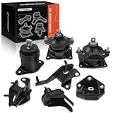 A-Premium 7PCS Engine Motor Mount and Transmission Mount Set Compatible with Honda Accord 2003 2004 2005 2006 2007 L4 2.4L, Automatic Transmission, Replace# 50860-SDA-A02, 50820-SDA-A01