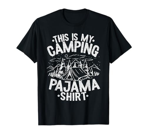 Funny Camper Hiking Outdoors Pajama T-Shirt