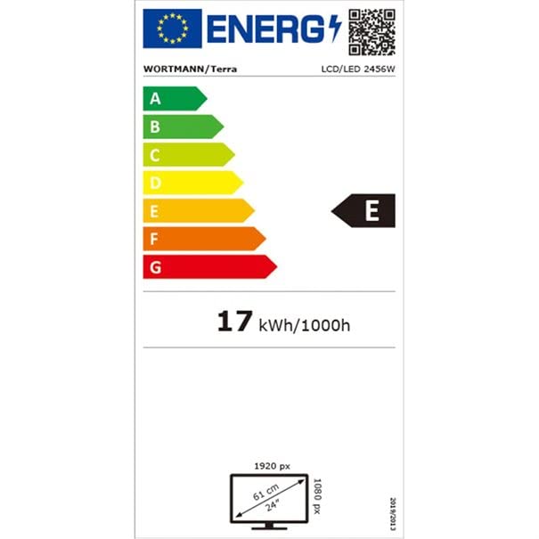 Terra LED 2456 W PV Nero DP, HDMI GREENLINE Plus