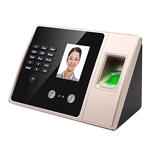 NJBVRS Biometric Employee Attendance Machine Biometric Fingerprint and Facial Recognition Time Clock Time Attendance Machine Free Software Included for Small Businesses and Offices