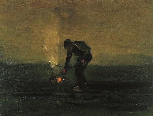 Pintura al óleo Campesino de Van Gogh: calidez artística para tu salón