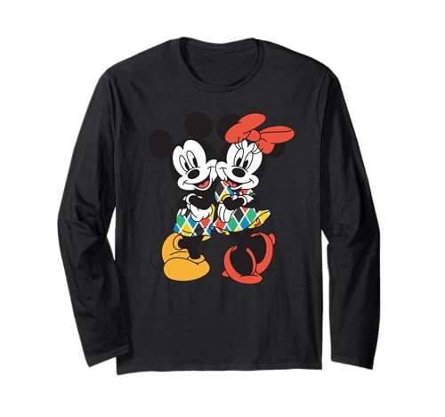 T-shirt Mickey Italie Disney graphique multicolore et manches longues