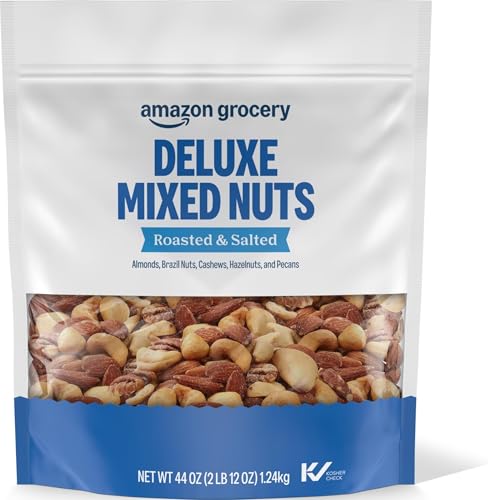 Amazon Grocery, Deluxe Mixed Nuts, Roasted...