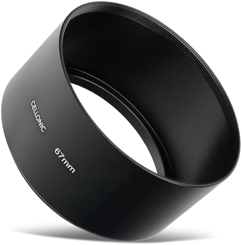 CELLONIC Parasol teleobjetivo Ø 67mm Compatible con Ø 67mm Lens H...