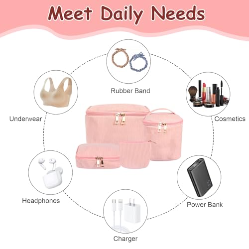 Beautycase Make-upkoffer meisjes 82-delig roze - View 6