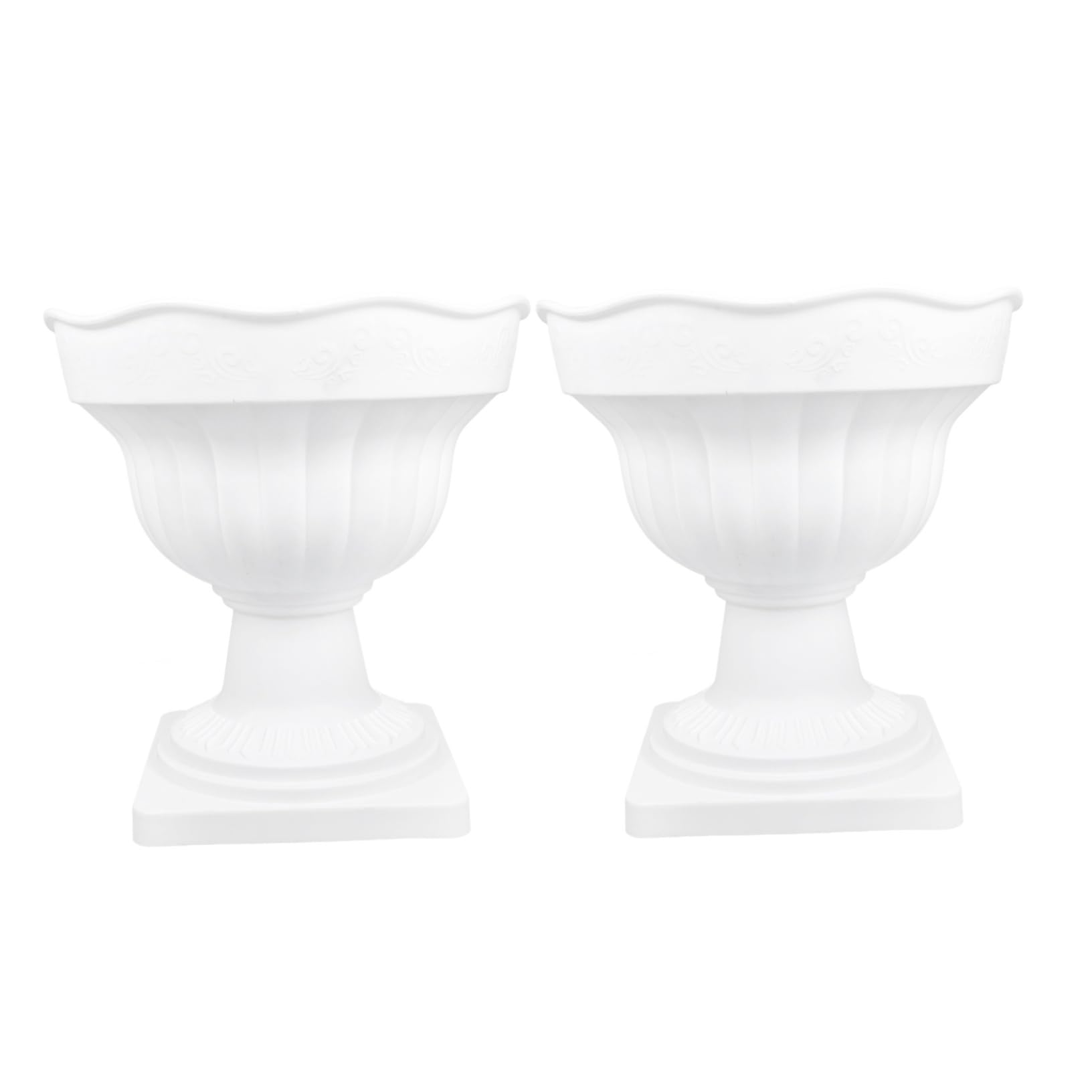 2piezas Guía De Productores De Plástico para Eventos Decoración De Jardines Macetas Romanas Macetas De Columnas para