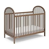 Graco Olivia Convertible Crib (Hazelnut) – GREENGUARD Gold Certified, 100% Solid Wood, Fits Standard Crib Mattress, Converts to Toddler Bed and Daybed, 4 Adjustable Mattress Heights