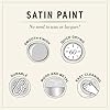 Annie Sloan Satin Paint (Old White, 25 Fl Oz/750 mL). Soft sheen for interior wood and metal. Self-leveling, all-in-one paint with no wax or lacquer required.
