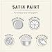 Annie Sloan Satin Paint (Pure, 25 Fl Oz /750 mL). Soft sheen for interior wood and metal. Self-leveling, all-in-one paint with no wax or lacquer required.
