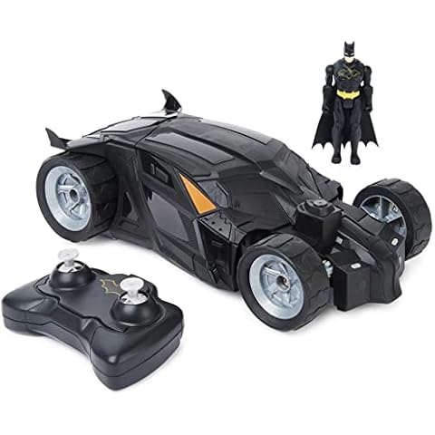 BATMAN 6065425 DC Comics, Batmobile Remote Control Car, Easy to Drive, Compatible Figures, Kids’ Toys for Boys and Girls Aged 4 and Up Cover