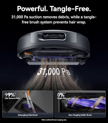 Image of NARWAL Flow 2 Robot Vacuum and Mop Combo, 31,000Pa Suction, FlowWash Self-Cleaning, AI Object Recognition, Self-Emptying & Refilling, 212℉ Hot Water Mop Washing & Drying, Tangle-Free Design - 2026