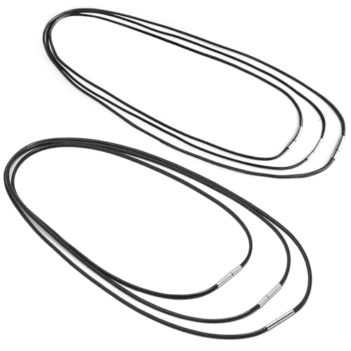 6 Stück Lederband Für Ketten Set, Lederkette Damen, Lederhalsband...
