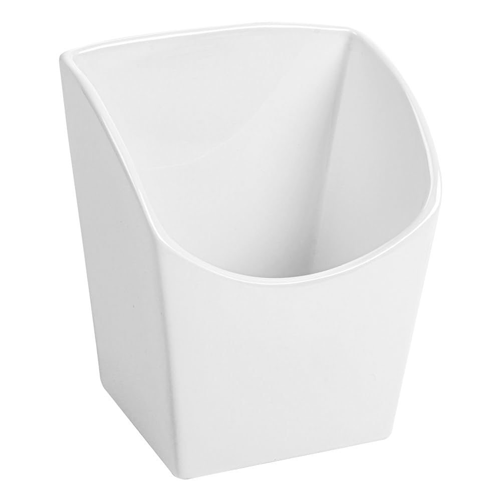García de Pou 6 unités - Boîte à frites L 13,3 x 9,4 x 14,6 cm Blanc porcelaine
