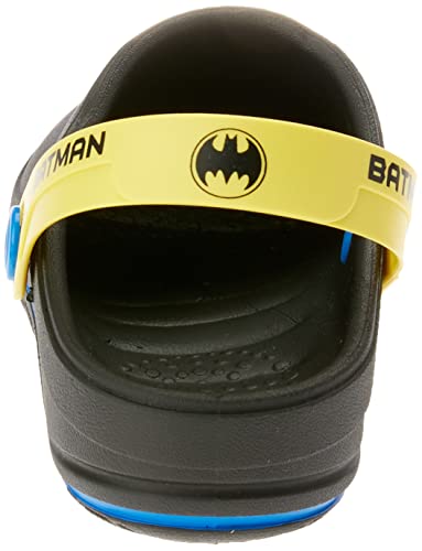 Sandália Babuch Liga da Justica Icon II, Grendene Kids, Meninos, Preto/Amarelo/Azul, 26/27
