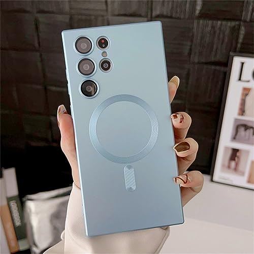 Coque silicone Samsung S23 bleu ciel pour préserver vos photos