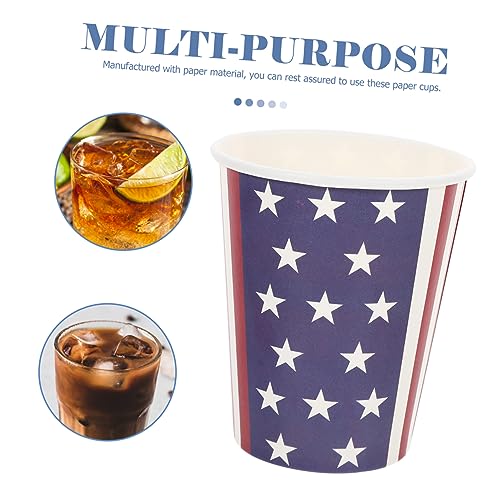 GARVALON Copo Com Bandeira Americana 24 Peças Papel Suprimentos Para Casa Copo Acessório Para Festa