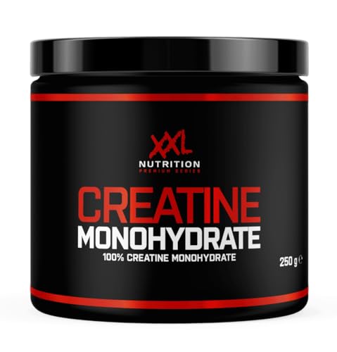 XXL Nutrition - Creatine Monohydraat - Supplement voor Spieropbouw & Prestaties, 100% Pure Creatine Monohydraat - Poeder - Diverse Smaken - Sinaasappel - 250 Gram (50 doseringen)