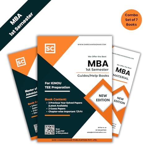 Buy IGNOU MBA 1st Semester Study Guides/Books Combo (Set of 7 Help ...