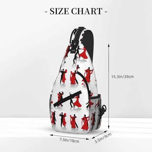 Ballroom Dance Printing Cross Chest Bag Diagonally Cute Prints Suitable For Men Outdoor Hiking Daily Travel Long Trips3