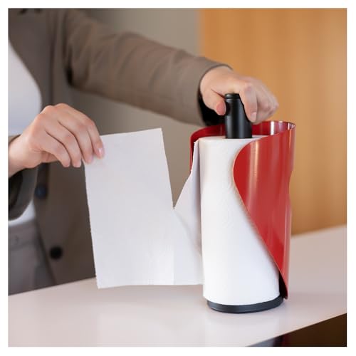Steel-Function Pisa Porte essuie-Tout Rouge/Noir 28 cm