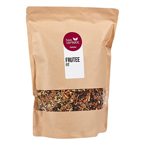 FRUTEG Tè alla frutta sciolto FREWE FIT 1000 G | Tè di frutta allentato | Esporre la miscela di tè freschi con il gancio di mela Hibiscus Arancione e limone | Tè di frutta allentato 1 kg