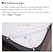 Bed Sheet Fasteners, Adjustable Mattress Suspenders, Mattress Cover Straps, Bed Corner Holder and Keepers and the Bed Sheet Grippers Clips (Triangle White Set of 4)