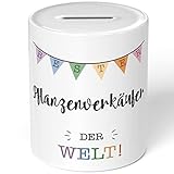 JUNIWORDS Spardose Sparbüchse, Bester Pflanzenverkäufer der Welt (5714226)