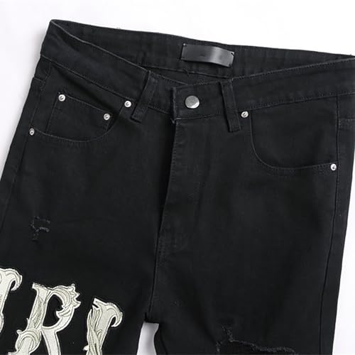 Men's Jeans, Men's Slim-fit Stretch Denim Jeans Featuring a Ripped Stretch Regular Pants3