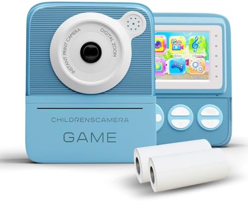 Leqtroniq 40MP Instant Digital Camera for Kids with Print Paper, Child ...