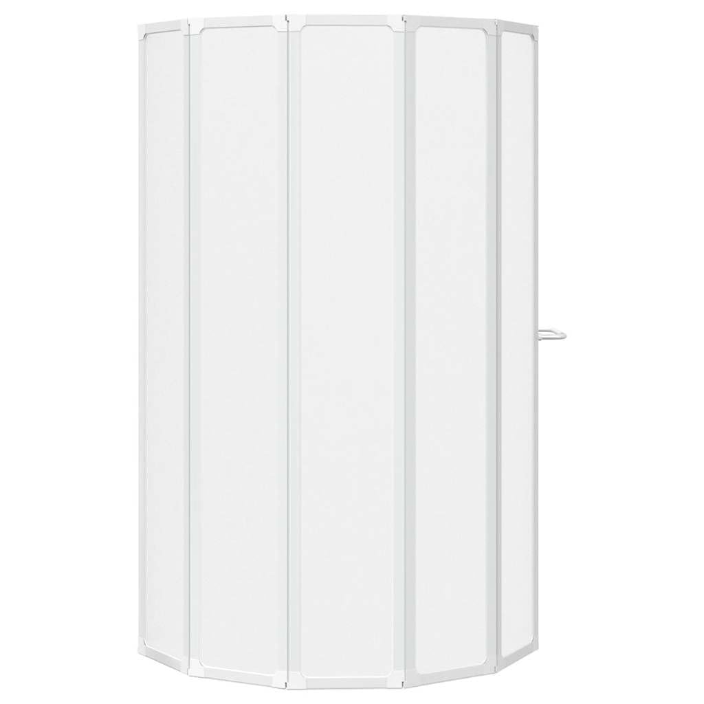 Mampara de ducha plegable con toallero para bañera rectangular como mampara de ducha plegable con 7 paneles de 140 x 168 cm