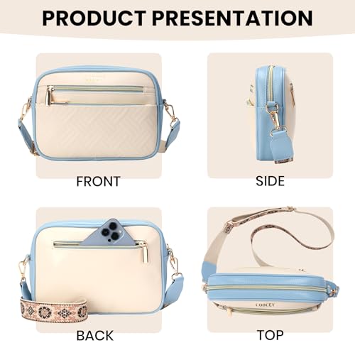 Small Crossbody Bags for Women Trendy Quilted Vegan Leather Sling Purse Shoulder Handbags with Adjustable Strap4