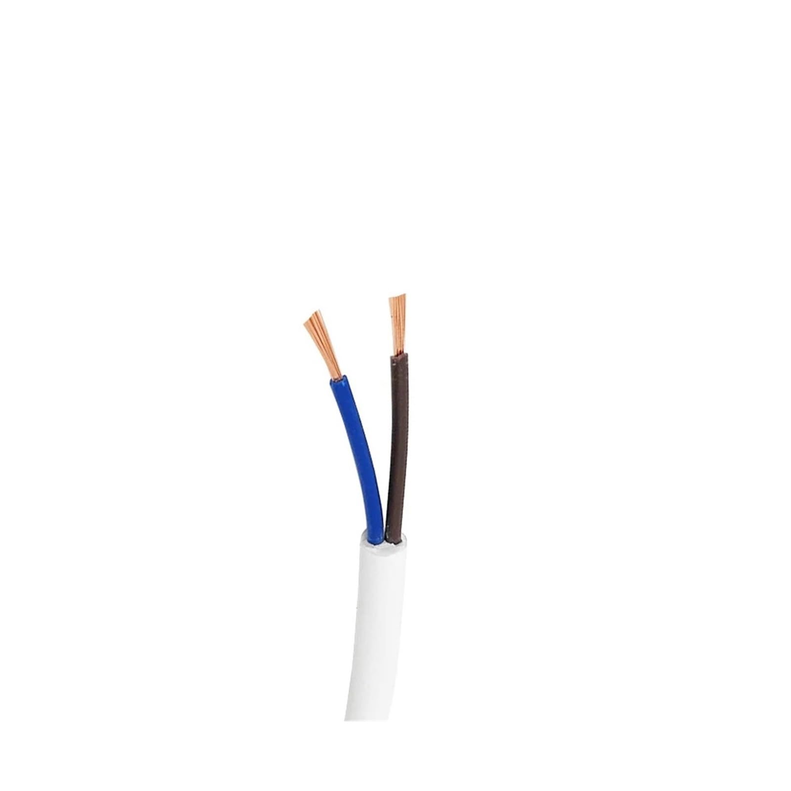 Cavo di controllo morbido RVV bianco da 5 m con 2‑5 conduttori, rame puro 15‑20 AWG