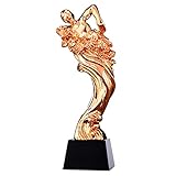  Pokale Schwimmmeisterschaftstrophäe Vergoldete Trophäe Sporttrophäe Schwimmerskulptur Persönliches Ehrengeschenk Gravierbarer Text (Color : Copper, Size : 8 * 8 * 27cm)