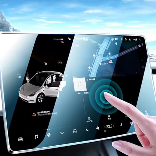 Protecteur d'écran arrière Tesla tactile sensible et anti-traces - 6