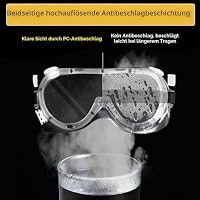 2 Stück Schutzbrille Arbeitsschutzbrille Vollsichtbrille Antibeschlag – Ansicht 3