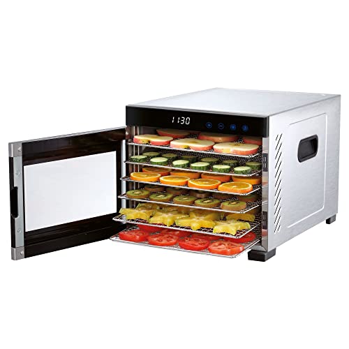 ProfiCook® Dörrautomat | Edelstahl | Temperaturregler von 35–75 °C | BPA-frei | Timerfunktion | 6 Etagen | LED-Display | Touch-Bedienung | Obst, Fleisch, Früchte - trockner | 650 Watt | PC-DR 1218 – Bild 8
