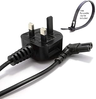 Agagadgets 3M New! UK Mains Power Lead Cable for Samsung Toshiba LG Sharp Sony TV | 3 Pin Wall Cord to Figure 8 C7