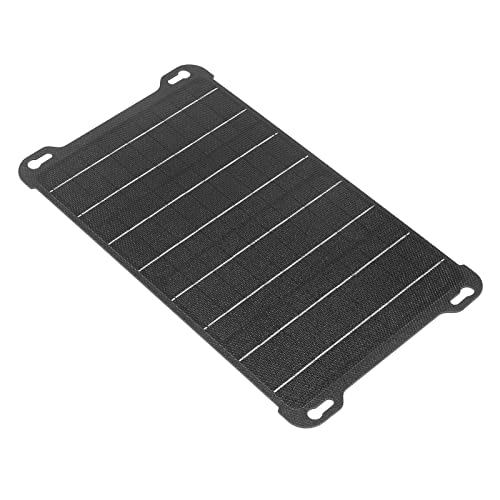 HEEPDD Cargador de Panel Solar de 15 W, Silicio Monocristalino, Alta Tasa de Conversión, Cargador Portátil Impermeable para Teléfonos Inteligentes y Tabletas Actividades Al Aire