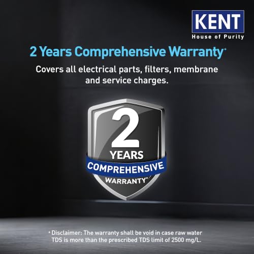 Image of KENT Supreme Plus Neo RO Water Purifier | 2 Yrs Comprehensive Warranty* | No Service Cost for 2 Yrs | RO+UF+UV+Alk+Cu+TDS Control+UV In-Tank | 8L | 20LP /Hr | Ideal For Borewell /Tanker /Municipal Water