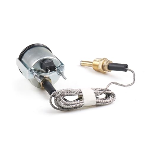 Indicador mecánico de temperatura del agua de 52 mm para coche de 12V con sensor NPT 1/2 7