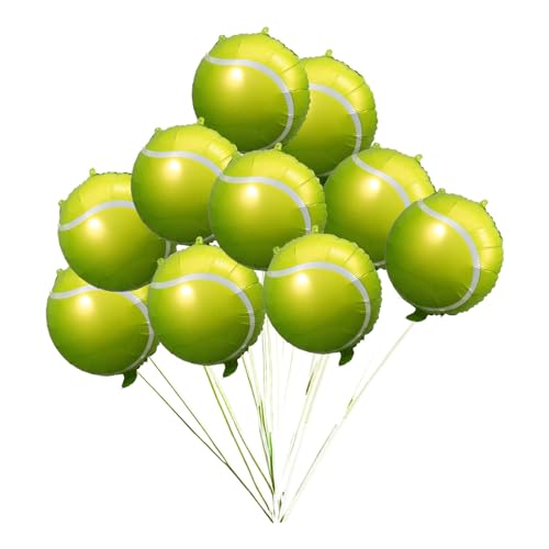 Toyvian 10 Stück Grüner Tennis-Party-Ballon Tennisball Große Luftballons Tennis-Party-Dekoration Für Sport-Motto-Geburtstag Frauen Männer Dekoration Partyzubehör 45 7 Cm